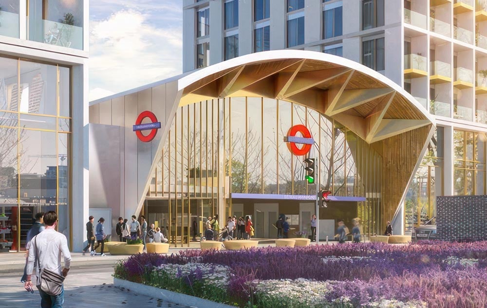 Buckland Timber Colindale Tube Station visualisation